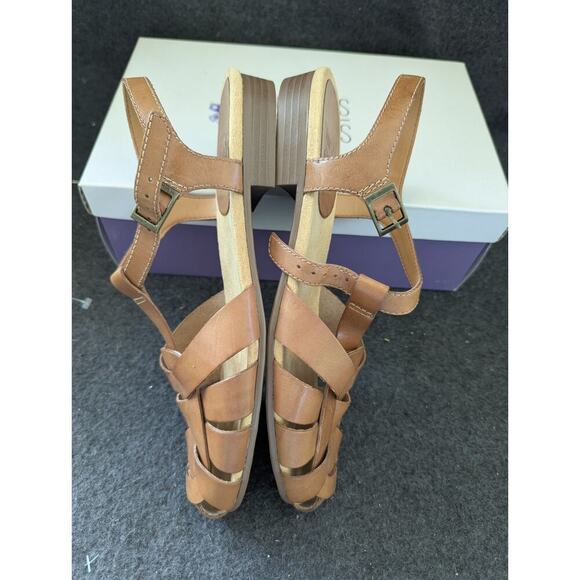 Mootsies Tootsies Italian Leather Sandals, Brown SZ 8.5 - Picture 4 of 14